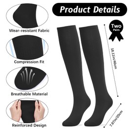 COZYMATE Red/Black/Navy Baseball Socks and Belt Combo, Softball Sock and Adjustable Belt for Youth Girls Men Adult (US, Alpha, One Size, Regular, Regular, 2 Pairs of Black Socks and 1 Belt)