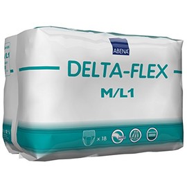 Abena Delta-Flex Protective Underwear, Level 1, (Small To Extra Large Sizes) Medium/Large, 18 Count