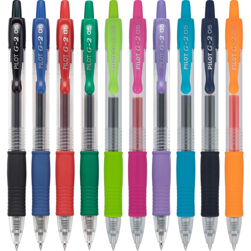 Pilot G2 Premium Retractable Gel-Ink Rolling Ball Pens, Extra Fine