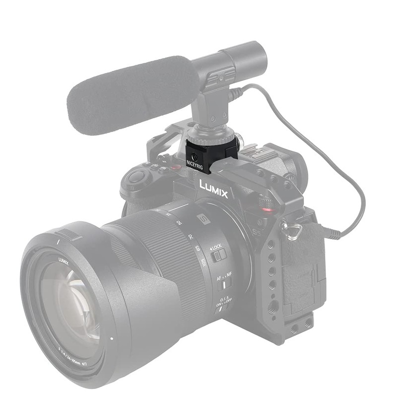 NICEYRIG Cold Shoe Mount Cold Shoe Adapter with NATO Rail