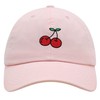 JPAK Cherries Premium Dad Hat Embroidered Cotton Baseball Cap Fruit