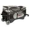 Moxy Bowling Products Deluxe Triple Roller Bowling Bag- Silver/Black