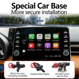 LUNQIN Car Phone Holder Mount for Toyota Avalon 2019 2020 2021 2022 Auto Accessories Navigation Screen Bracket Interior Decoration Mobile Cell Phone Mount