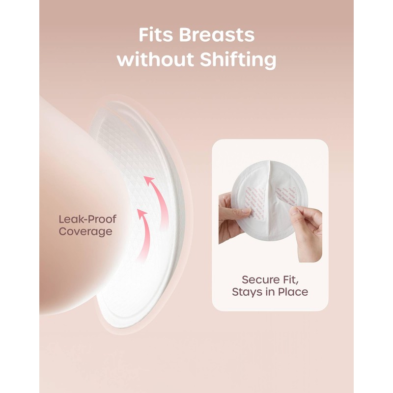 Nuliie Super Absorbent & Featherlight Disposable Nursing Pads 100 Count,