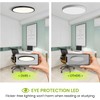 OTREN LED Ceiling Light Flat: Round 4000 K Bathroom for