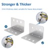 VADANIA Pack of 8 Heavy Duty L Bracket for Drawer
