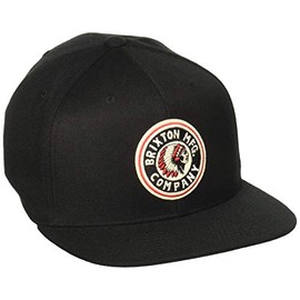 Brixton Men's Rival Medium Profile Adjustable Snapback Hat, black, One Size