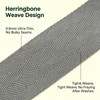 ZHFMLY 2 Inch Gray Herringbone Webbing - 12 Yards Cotton