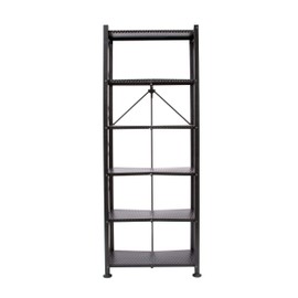 Origami RB-OTM-BLA Bookshelf, Stamped Shelving, Black