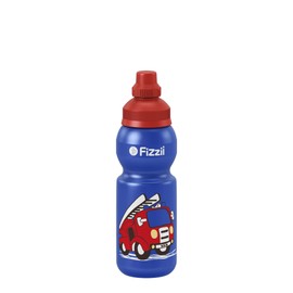 Fizzii 330 ml Fire Brigade, Children's Plastic with fizzy drinks Bottle Leak-Proof, Non-Toxic, Dishwasher-Safe