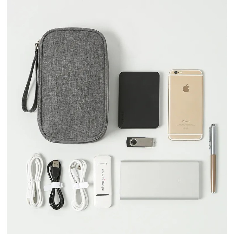 Estuche Cargador Usb Organizador Bolsa De Cables Impermeable