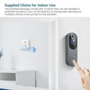 1080p Wireless Smart Doorbell Camera With Free Chime, AI Human