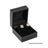 Novel Box Black Jewelry Box for Earrings 2.1x1.9x1.25 Inches -
