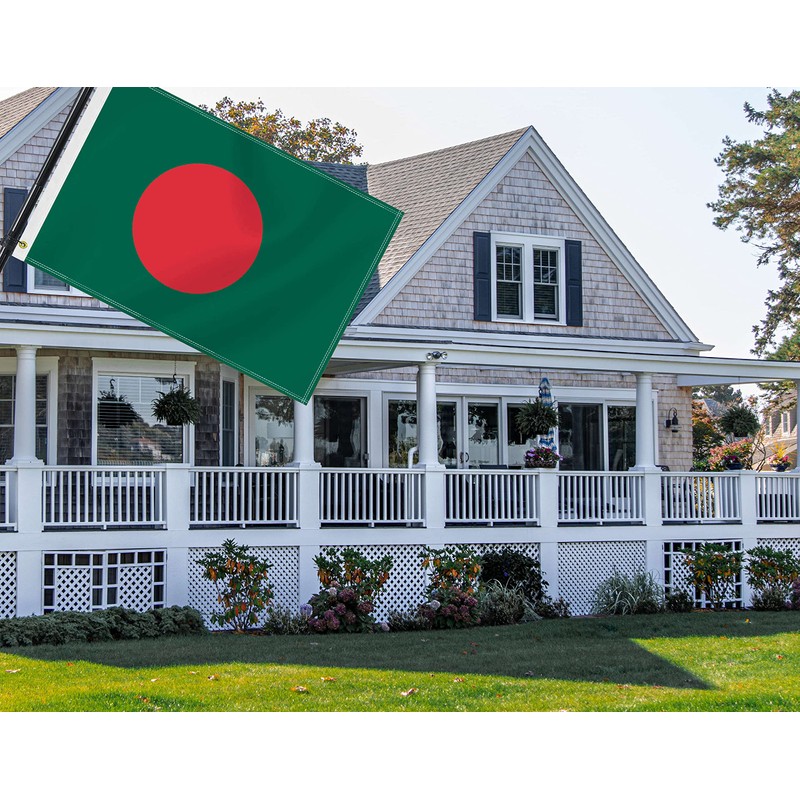 2×3 FT Bangladesh Flag,Medium 60×90 CM Bangladeshi Outdoor Banner,100D Decor,Doube