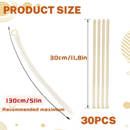 Moguri Pack of 30 Transparent Modelling Balloons, Long 260 mm Balloons for Shaping Animal Figures and Decoration, Ideal for Birthday Parties, Weddings and Parties, Stretchy Balloons