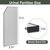 Urinal Partition, Wall-mounted Urinal Screen Toilet Partition,Men’s Urinal Privacy Screen