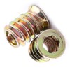 Haosie Threaded Inserts, 20PCS M6*15mm Zinc Plated Carbon Steel Hex