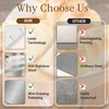 ROCKFEELTEE Multipurpose Bench Scraper, Dough Scraper and Dough Cutter for