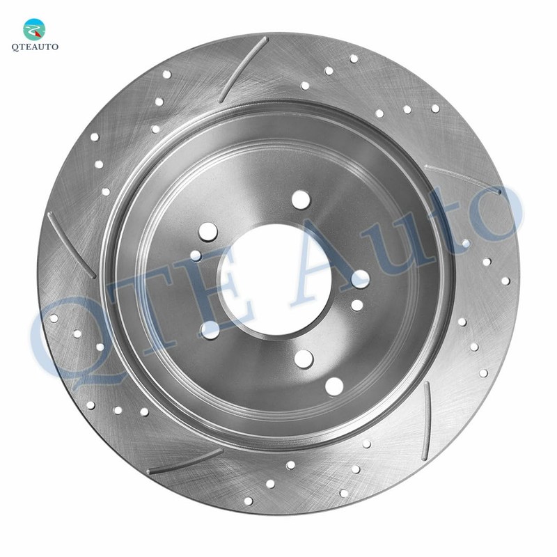 PM Auto Rear 284mm Drilled Slotted Brake Disc Rotors For