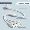3 Prong Outlet Splitter Extension Cord,1-to-3 Indoor Outdoor Extension Cord