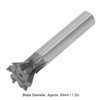 30mm 60 Degree Dovetail Cutter 6 Flute Carbide Slotting Milling