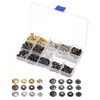sourcing map 90 Sets Snap Fasteners Kit 12mm Metal Press