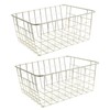 Freezer Basket Rust Proof Large Capacity Iron Storage Bin for