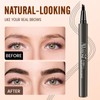 AWROSE Eyebrow Pencil, 2 Pack 3D Microblading 4-Tip Eyebrow Pen,