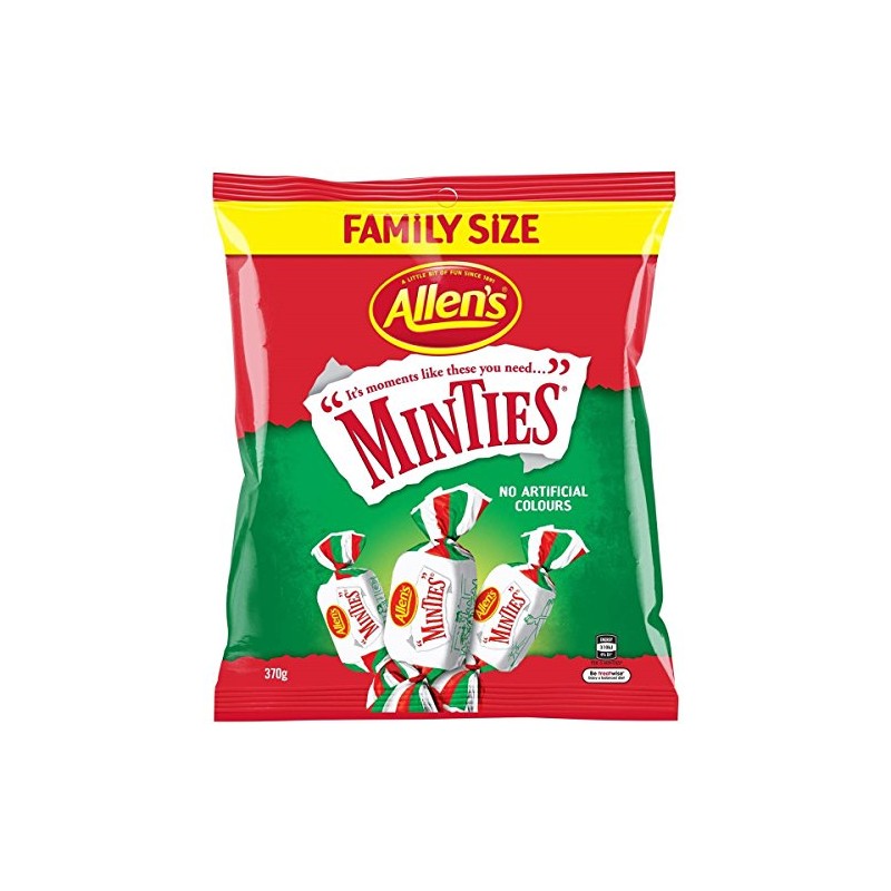 Allen's Minties 370g Family Size (Made in Australia)