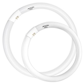 Konideke FC16T9/DL 40 Watt and FC12T9/DL 32W Set Daylight 6500K, 16 inch T9 40W Circline Light Bulbs, 12 inch 32W Circular Fluorescent Round Bulb CRI 80, 4700 Lumen G10q