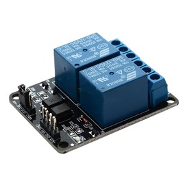 CTWHA 2-way Relay Module Channel DC 5V with Optocoupler Protection Relay Expansion Board MCU Development Board Low Level Trigger Expansion Board Black