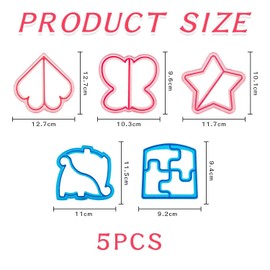 5 Pieces Sandwich Molds, Cute Bread Molds, Bread Cutters, Plastic Cartoon Molds, Kitchen Utensils