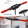 Bestgle Adjustable Tap Wrench Handle for 3/16"-1/2" / Metric M4-M12