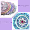 Anvin 8 Pcs Diamond Painting Keychains Double Sided 5D Mandala