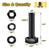 Mywish (8 Sets) 3/8-16 x 1-1/4" Hex Head Bolts and