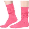 sockfun Pink Socks Scrunchie Slouch Scrunch Stacked Socks, 80s Socks