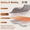 Wearable Heated Blanket with Foot Pocket, Detachable Hood, 8 Heat