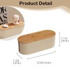 Loimon Bamboo Cable Box Organizer 33cm | Cord Hider with