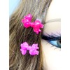 Tara Girls Self Hinge Multi Design Plastic Bow Hair Barrettes
