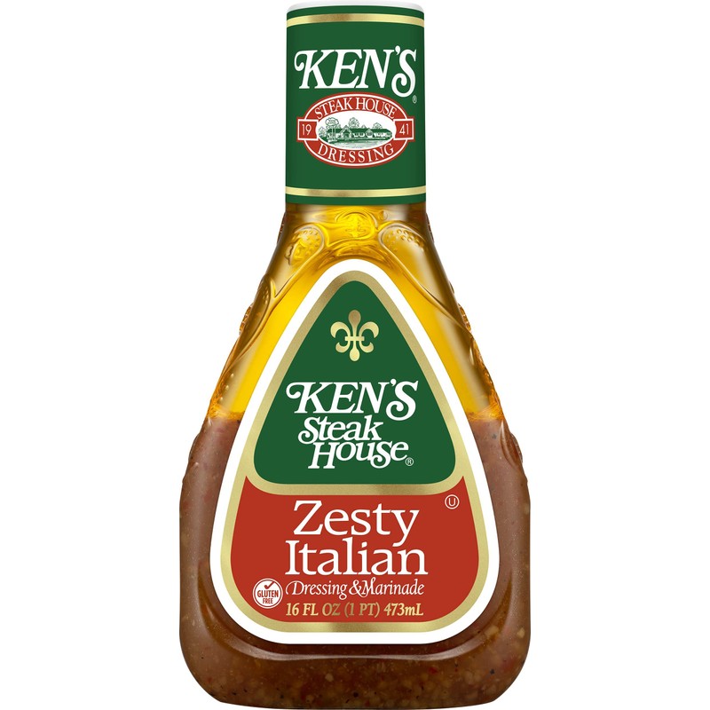 Ken's Steak House Steak House Zesty Italian Dressing, 16 Oz,