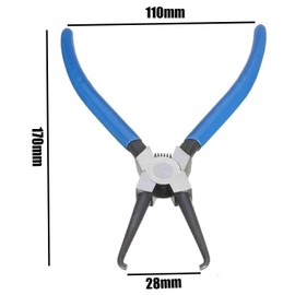 AOTISBAO Fuel Line Plier Car Fuel Line Removal Plier Pipe Plier for Petrol Clip Pipe Hose Release Disconnect Blue