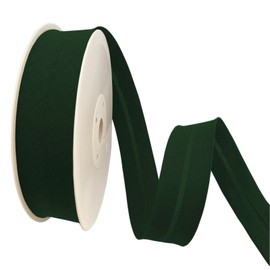 TEXTEX = 30mm Wide Bias Binding Tape. 50% Cotton and 50% Polyester. 10m Piece - (Green)