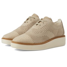 Cole Haan Women's Originalgrand Platform Stitchlite Oxfords, Rye Knit/Ivory, 8