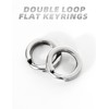BLUEWING Stainless Steel Split Ring 25pcs Flat Ring High Strength