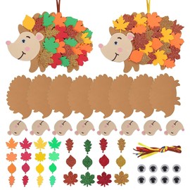 Ainiv 8 Pieces Craft Sets for Children, Hedgehog Creative Sets for Crafts, Creative Arts and Crafts DIY Autumn Window Decoration Creative Sets for Boys Girls Children's Birthday Crafts