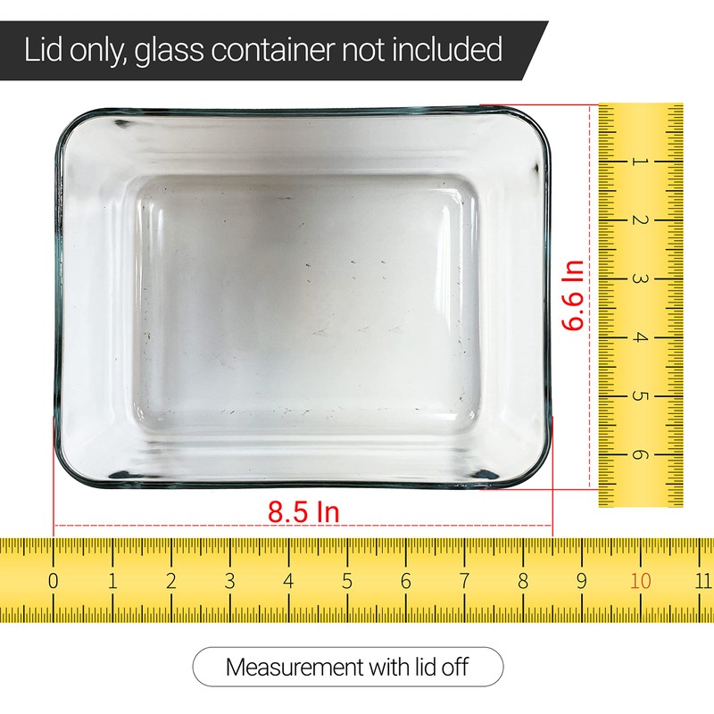 Replacement Lids fits Pyrex 6-Cup Glass Food Storage Container Bowls,