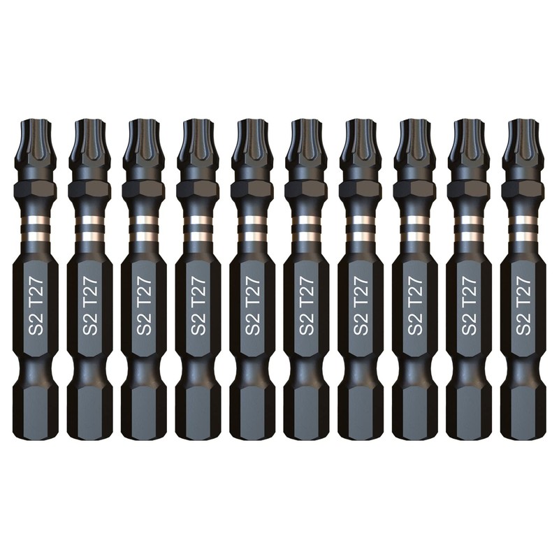 10 x SabreCut SCTX2750_10 50mm TX27 T27 Impact Screwdriver Driver