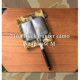 DUCKNOT Snap Case, M, Hot Sand Maker, Cover, Case, No. 8 Canvas, Made in Japan, Duck Hunter Camo (21oz Duck Fabric), M, Hot Sand Maker Case