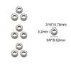 Wolfride 10Pcs Router Bit Bearing Kit Top Mounted Bearings for