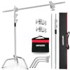 Lapgood Stainless Steel Heavy Duty C-Stand with Boom Arm,10.8ft/330cm Adjustable